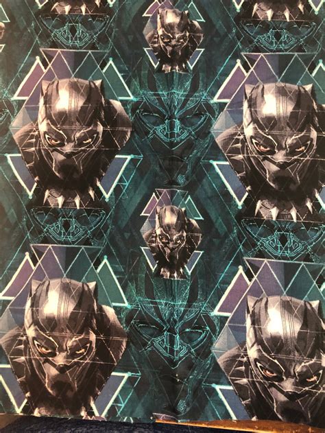 Black Panther Fabric Fat Quarter Etsy