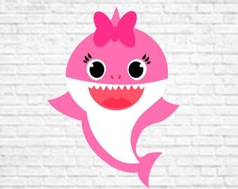 Pink Shark Svg