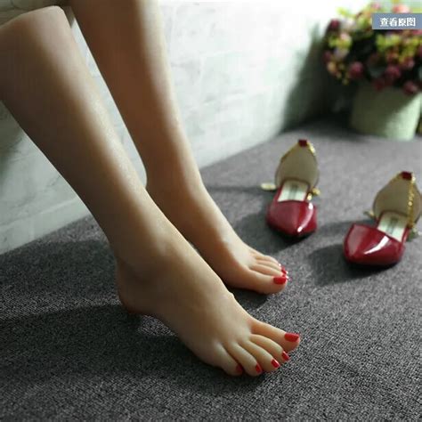 Silicone Sex Toys For Men36 Female Fake Feet Feet Fetishfemale Foot Model In Sex Dolls From