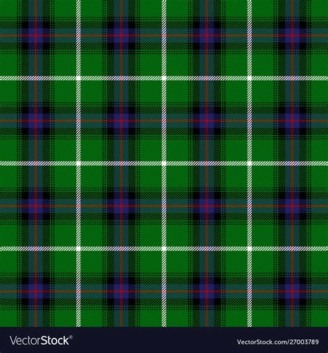 Macdonald Tartan Scottish Cage Background Vector Image