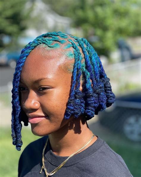 Loxuriousroots On Instagram “she So Bomb🥰 Andand That Color Is 🤯💙💎 Asymmetrical Bob By