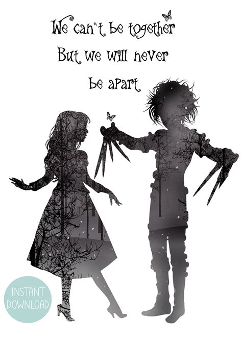 Edward Scissorhands Andkim Printable Art Print Descarga Etsy