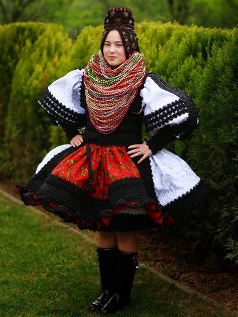 Maramures Region Traditional Costume Turț Romania Photo Alexandru Feher Folk Dress Black