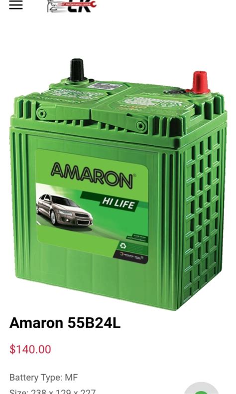 Amaron 55b24l Car Battery Supply Car Accessories Accessories On