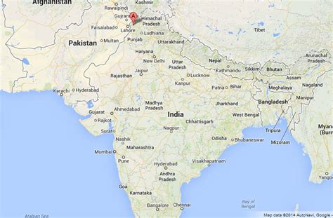 Amritsar On Map Of India 