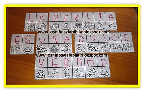 Los juegos para chicos y chicas cristianas son los más dinámicos y divertidos, integran tanto actividades físicas como un conjunto de acciones conducentes. Los niños y la Biblia: Juego Bíblico para armar versículos.