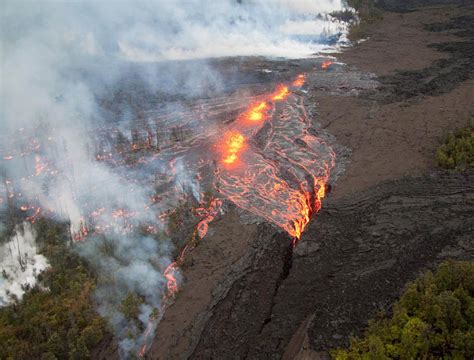 Hawaiian Volcano Erupts Producing Fiery Images But No Damage The New