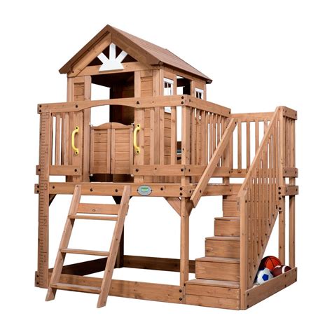 Visit us today for the widest range of outdoor play equipment products. Backyard Discovery Scenic Heights Cedar Playhouse ...