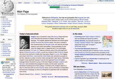 22 Years Of Wikipedia Website Design History 17 Images Version Museum