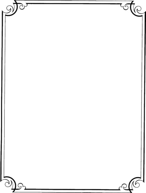 Black Border Frame Png Transparent Background Png Arts