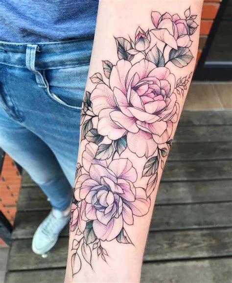 Rose butterfly water transfer temporary tattoo stickers for men women body art. 48 Beautiful Tattoos For Women Over 40 - TattooBlend