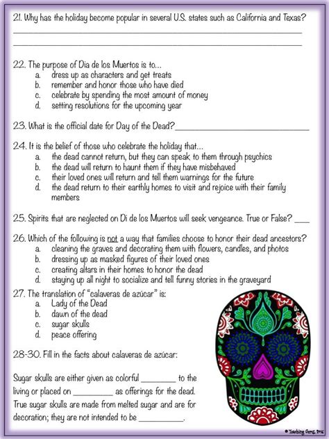 Https://tommynaija.com/worksheet/day Of The Dead Worksheet Answers