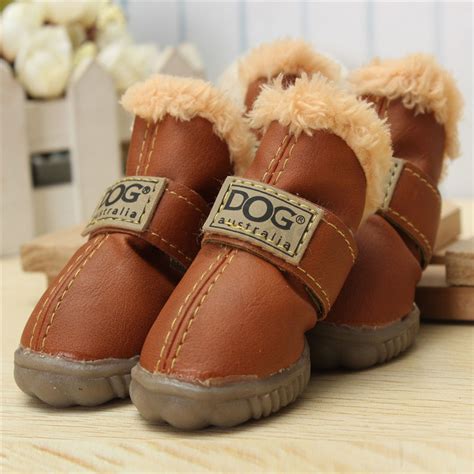 Winter Dog Boots Waterproof Anti Slip Pet Puppy Shoes Protective Snow