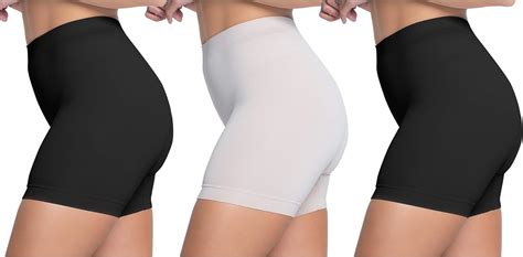 Skinnygirl Women S Mid Length Seamless Slip Shorts Multipack At Amazon