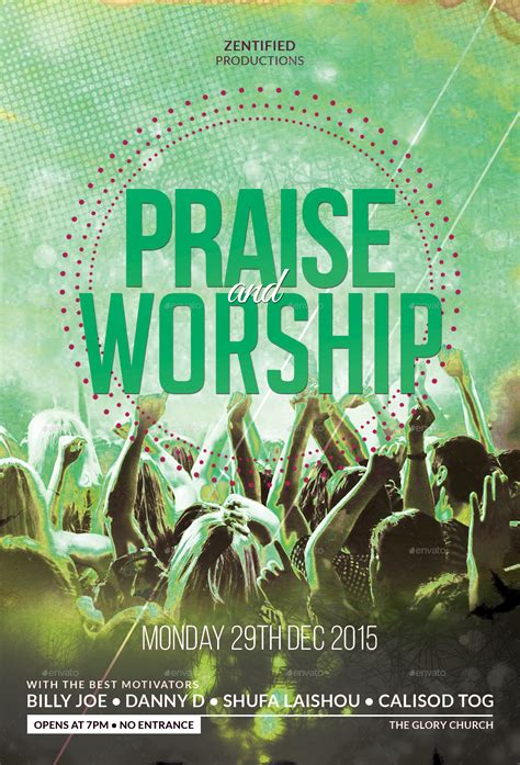 Praise And Worship Flyer By Zentify GraphicRiver