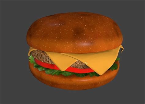 Burger 3d Model Cgtrader
