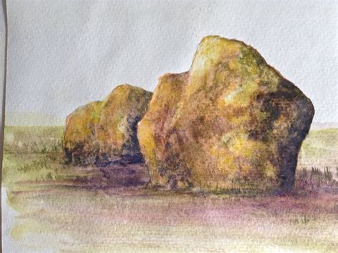 Painting Rocks In Watercolor At Explore Collection