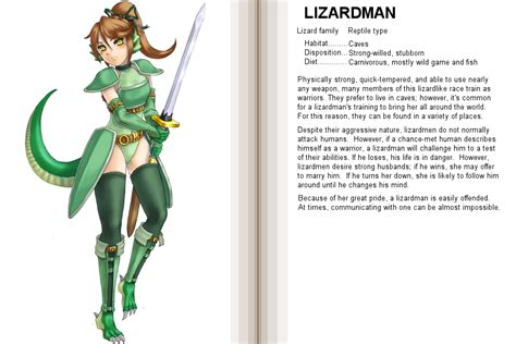 Lizardman Monster Girl Encyclopedia Luscious