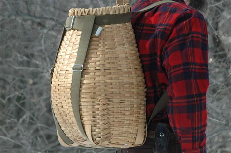 Traditional Black Ash Pack Basket Etsy