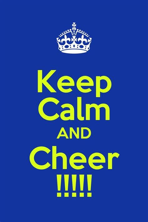 Keep Calm And Cheer Cheerleading Keep Calm Artwork T Shirt Supreme T