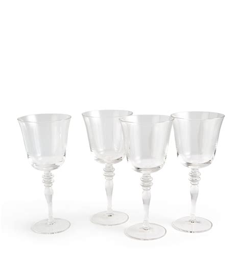 Soho Home Set Of 4 Newington White Wine Glasses 306ml Harrods Uk