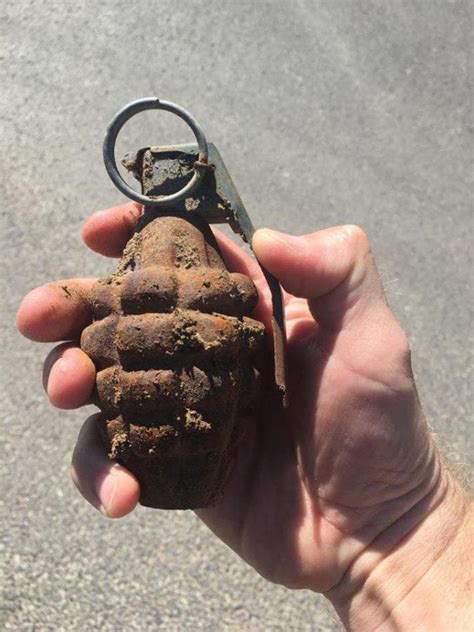 Hand Grenade Found By Roadside Work Crews Near Benicia Benicia Ca Patch