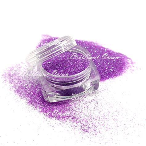 Purple Color Glitter Powder For Nail Art China Glitter Dust And