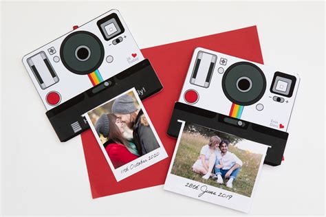 Retro Polaroid Camera Handmade Personalised Photo Card Etsy Uk