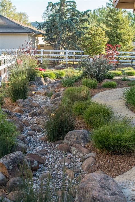 Dry River Beds — Native Landscape Creations Xeriscape Front Yard