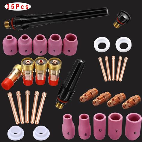 8 X TIG Torch Collet Collet Body Assortment Mix For The WP17 WP18