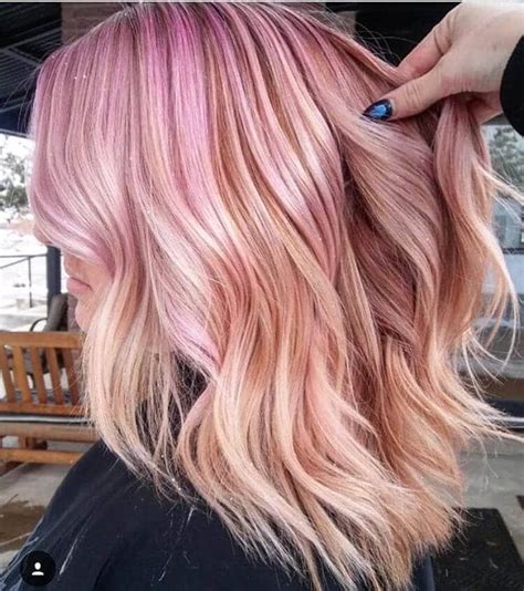 20 rose gold pink ombre hair short