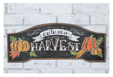 Autumn Harvest Chalkboard Wall Décor Chalkboard Wall Decor