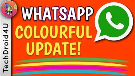 Do not worry, you will not lose any messages while uninstalling whatsapp. What's New Update | Whatsapp Colour Status | TechDroid4U ...