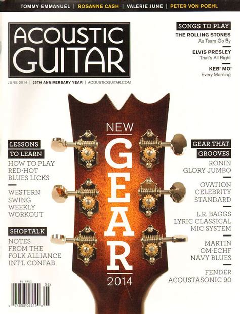 2014 June Acoustic Guitar Magazine Back Issue Acoustic Guitar