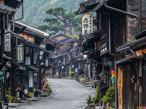 The Edo Period Post Town Of Narai Along The Nakasendo Trail With Its