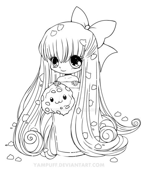 Chibi Cookie Line Art By Yampuff On Deviantart