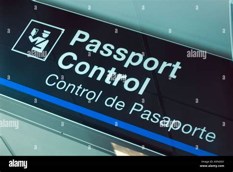 Customs Control Sign Airport Stock Photo Alamy