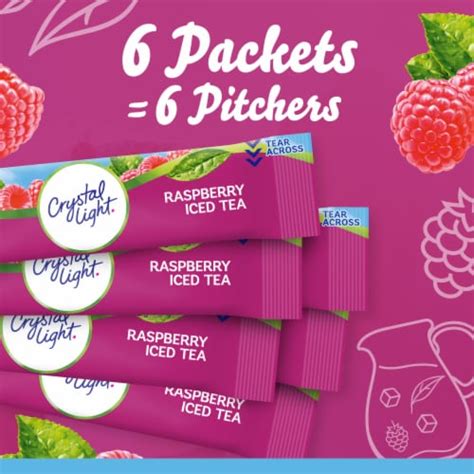 Crystal Light Raspberry Iced Tea Sugar Free Powder Drink Mix Pitcher