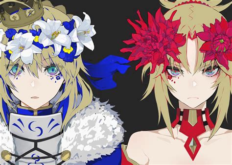 Artoria Pendragon Saber Mordred And Mordred Fate And 3 More Drawn
