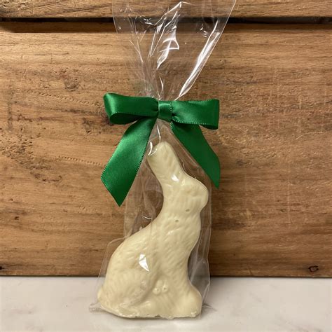 Solid White Chocolate Easter Bunny 2oz The Chocolate Truffe