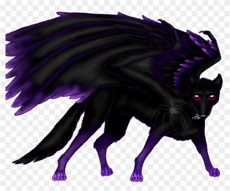 Black Wolf Commissionrequest By Direwolfwere Mythical Wolves With