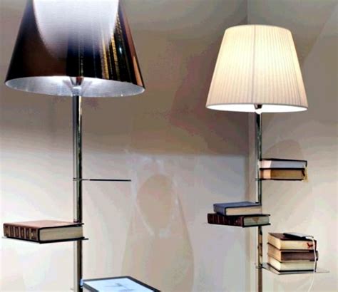 You can adjust the height and clamp the table lamp horizontally or vertically to direct light where you need it. Stainless steel lamp by Philippe Starck with shelves ...