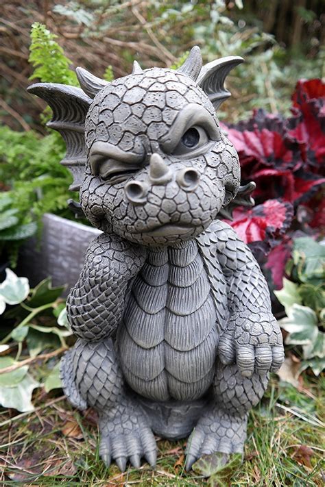 Ebros Le Penseur The Thinker Whimsical Garden Dragon