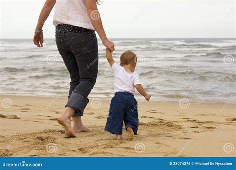 Mother Baby Son Beach Royalty Free Stock Image Image 23074376