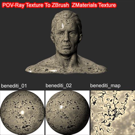 Korea3d Pov Ray Texture To Zbrush Materials Texture