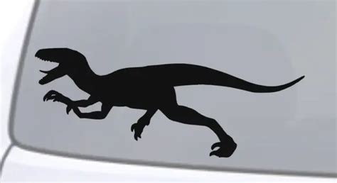 raptor vinyl decal sticker car window wall bumper dinosaur velociraptor jurassic 3 99 picclick