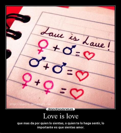 Love Is Love Desmotivaciones