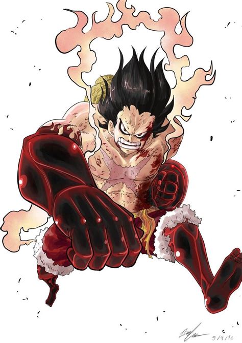Luffy Snakeman One Piece Mangá One Piece Ilustrações Anime