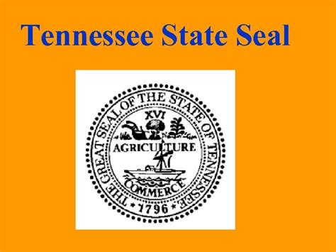 Tennessee History Tennessee State Seal Tennessee