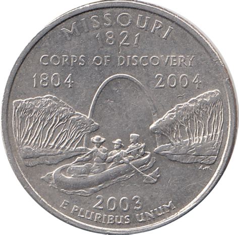 ¼ Dollar Quarter Missouri Cupronickel États Unis Numista